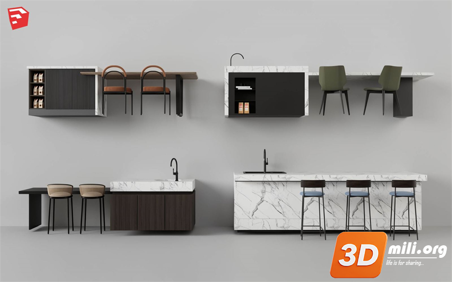 Kitchen island Skp Files